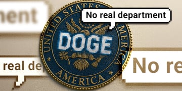 Google AI Overview says that DOGE is no real department, fictional
