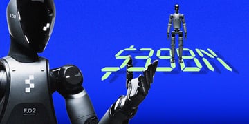 Figure humanoid robot holding a value of $39 billion
