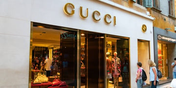 Gucci storefront in Italy