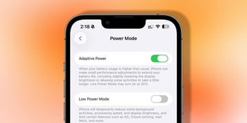 iPhone Adaptive Power Mode powered by AI