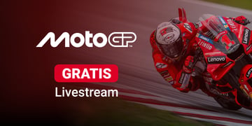 MotoGP rider, red background