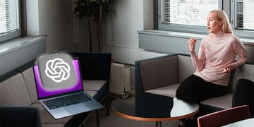 A therapist using ChatGPT in a session.