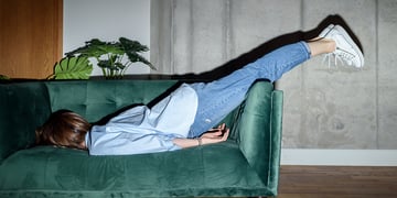 Exhausted woman