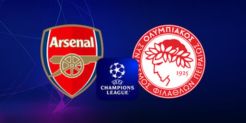 Arsenal vs Olypiacos matchups logos