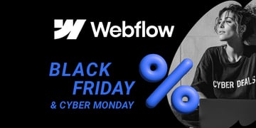 Webflow Black Friday and Cyber Monday featured image