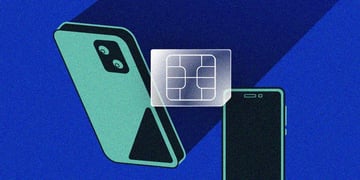 t transparent white sim card goes from one green phone to the other