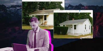 A real estate agent using AI to manipulate photos