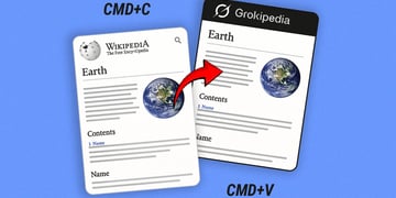 Grokipedia copying Wikipedia