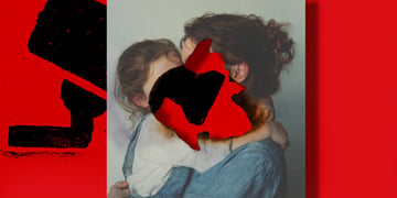 An image of a person hugging their younger self