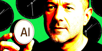 Jony Ive holding an ai gadget