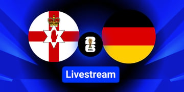 Nordirland, Deutschland, Länderflaggen rund, blauer Hintergrund