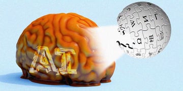 Wikipedia feeding AI data