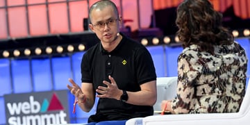 Binance co-founder Changpeng Zhao speaking