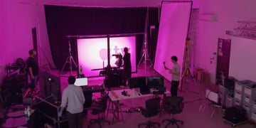 Filming of new Apple TV intro