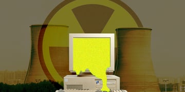 Nuclear waste leaking from computer