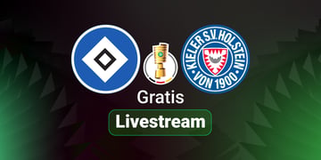 HSV vs. Holstein Kiel, DFB-Pokal, grüner Hintergrund