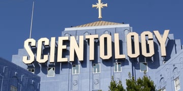 Scientology sign. LA headquarters