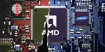 TSMC Chip on left, MD blue chip on right