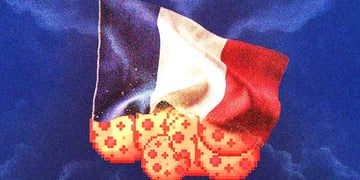 french flag crushing cookies