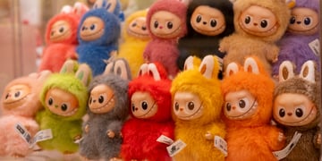 Labubu dolls on sale in Pop Mart store in London
