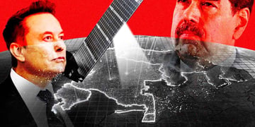 Elon Musk, Nicolas Maduro, and Starlink satellite