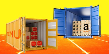 Temu container vs Amazon container