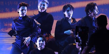 K-pop boy band BTS performing live