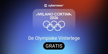 Dansk banner for de Olympiske Vinterlege 2026 i Milano Cortina med teksten GRATIS.