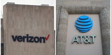 Verizon and AT&T buildings