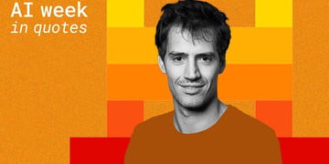 Arthur Mensch, CEO of Mistral AI, and the title that says "AI week in quotes"