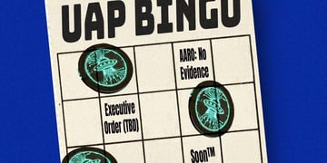 UFO Bingo with various political squares.