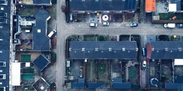 aerial view of generic housing