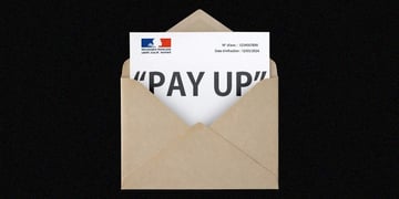 letter from France that says pay up