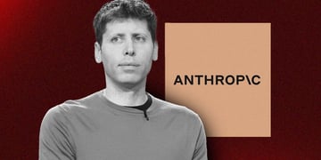 Sam Altman and Anthropic logo
