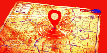 A map of New Mexico and an the unknown trail of a General.