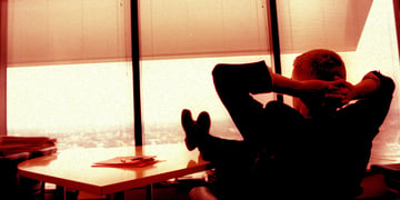 boss feet up