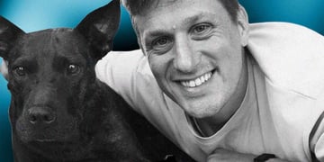 Paul Conyngham and his dog Rosie