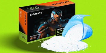 Graphics card with detergent powder