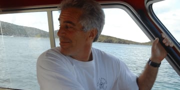 Convicted pedophile Jeffrey Epstein on a boat