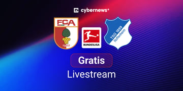 FC Augsburg - TSG Hoffenheim, Team Logos, kostenlos schauen