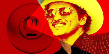 Bruno Mars and Orb iris-scanning device