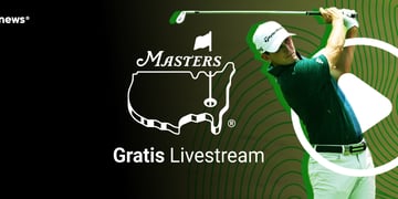 Golf Masters 2026, Player on the pitch, Green background