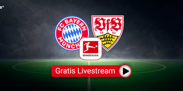 FC Bayern vs. VfB Stuttgart, Logos, Bundesliga kostenlos schauen
