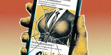 A crossdresser searching the term "bimboification"