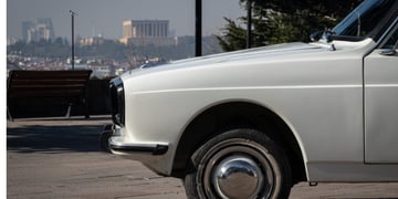 car retro white