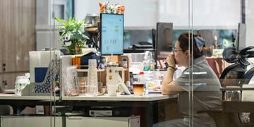 Office employee in Shanghai, China