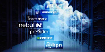 Logos of Centric, KPN, Info Support, Intermax, Nebul, Previder, and Uniserver