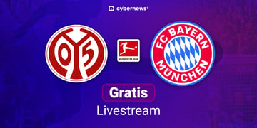 Mainz 05 vs. FC Bayern. Team Logos, Gratis-Livestream 