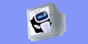 robot that is saying hi