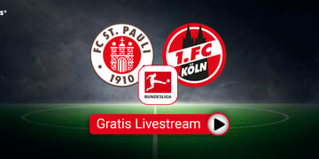FC St. Pauli vs. 1. FC Köln, Team Logos, Bundesliga kostenlos schauen